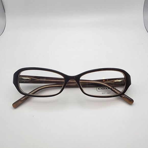 NWOT Coach Pilar Brown Prescription Glasses Frames & Case - Picture 3 of 10